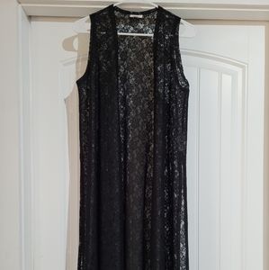 Lularoe size small black lace Joy NWT